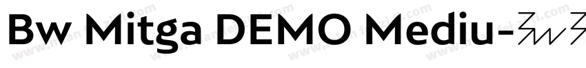 Bw Mitga DEMO Mediu字体转换